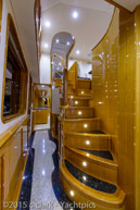 Bluewater Cat-stairs_to_pilothouse / 103 Cheoy Lee 