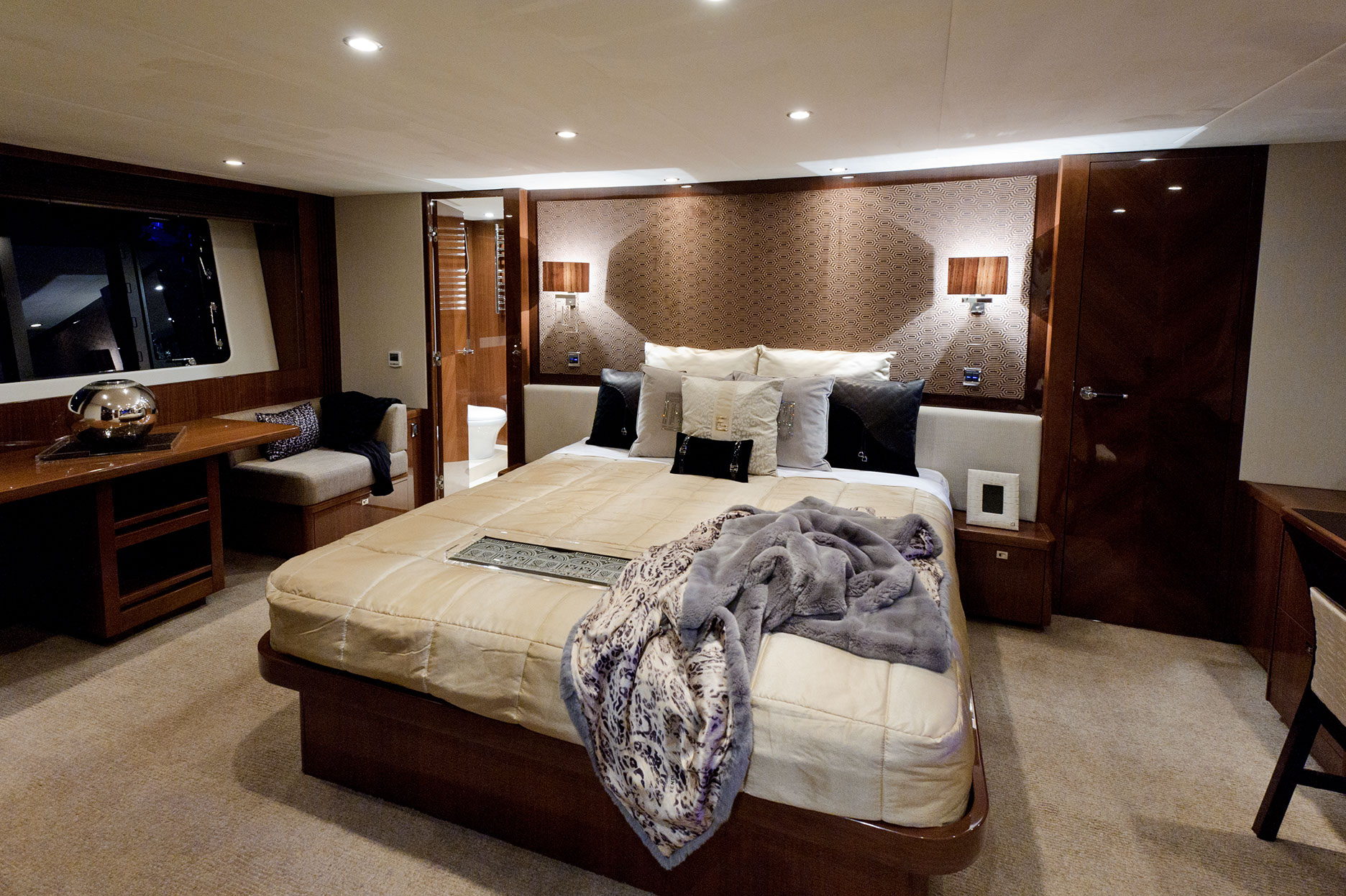 Fendi interior aboard 85 Princess