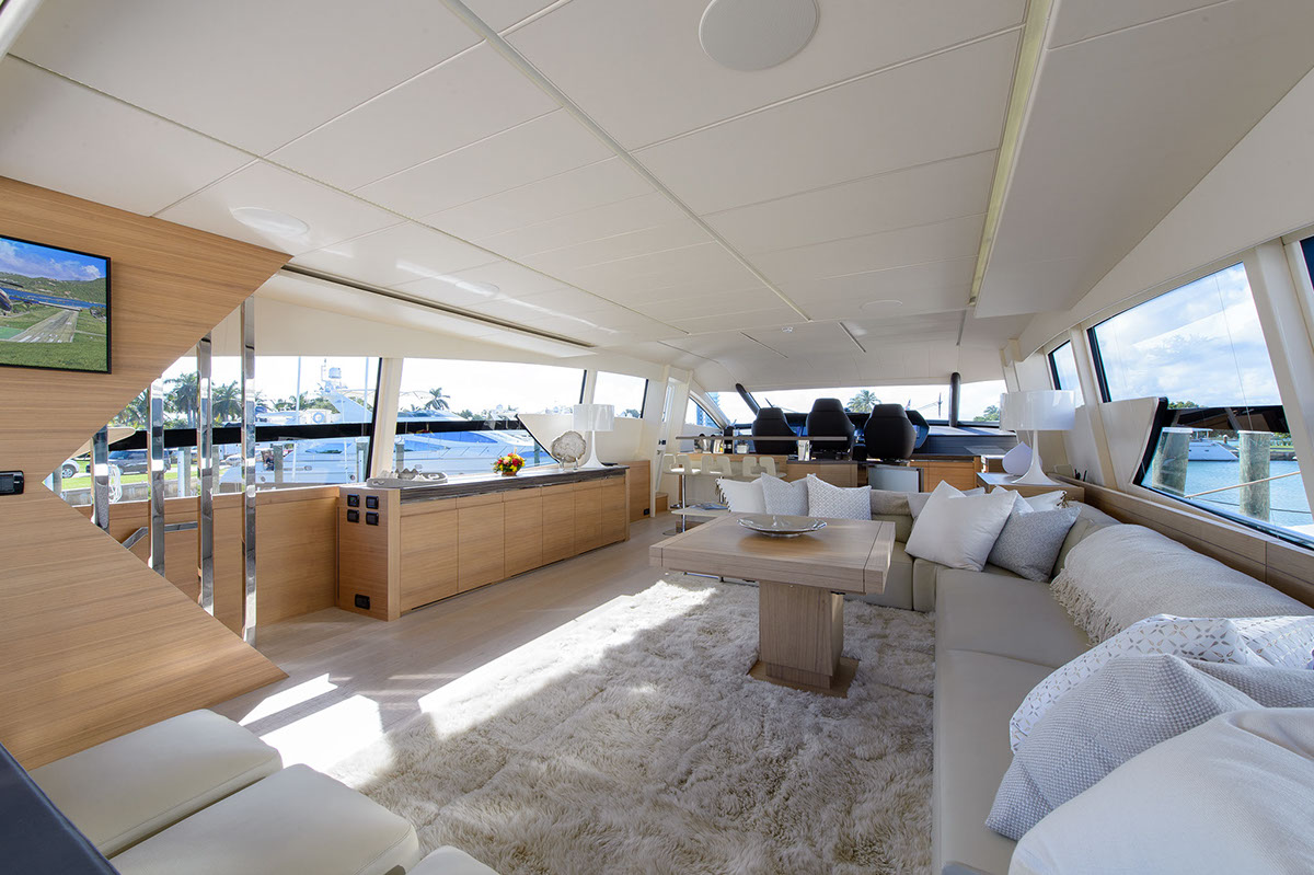 Salon aboard motor yacht Excellence IV