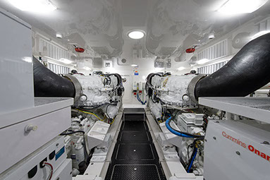 Engine room aboard Irish Ayes