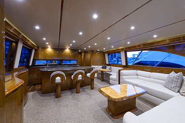 Salon aboard Irish Ayes